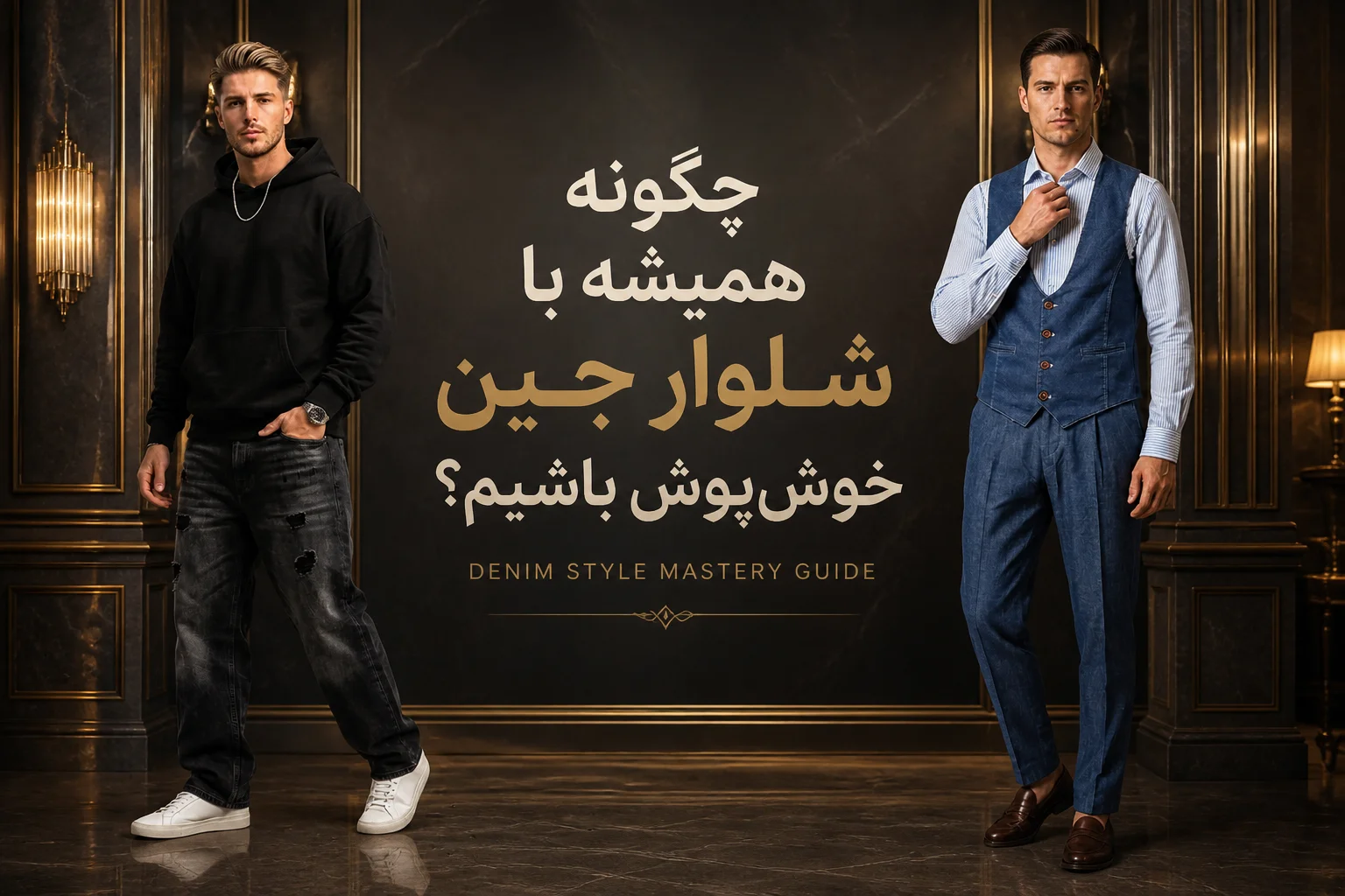 شلوار جین مردانه را با چی ست کنیم؟