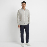 پیراهن آستین بلند مردانه لینن برند H & M مدل رگولار فیت