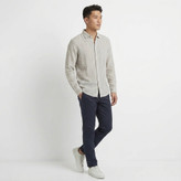 پیراهن آستین بلند مردانه لینن برند H & M مدل رگولار فیت