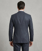 کت تک مردانه دبل برست مدل Slim Fit پارچه دیپلمات ۶ دکمه