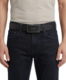 کمربند مردانه چرم طبیعی سگک پلاکی Calvin Klein