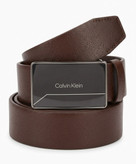 کمربند مردانه چرم طبیعی سگک پلاکی Calvin Klein