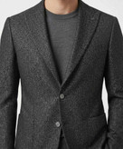کت تک مردانه یقه بلیزر Slim Fit پارچه جودون برفکی