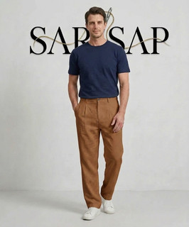 شلوار مردانه بگ پارچه سیلک برند ZARA