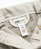 شلوارک مردانه پیلیدار کمر ایتالیایی برند ZARA (جنس کرپ)