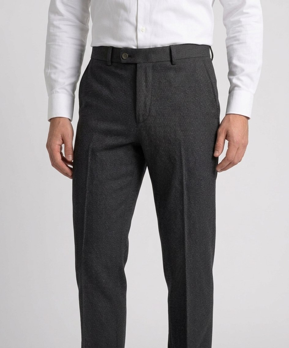 شلوار مردانه ZARA مدل اسلیم‌فیت - پارچه تریکو کج‌راه