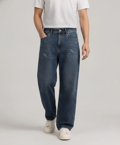 شلوار جین مردانه DOLCE & GABBANA مدل بگ (Baggy) - رنگ آبی روشن