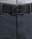کمربند مردانه چرم طبیعی سگک پلاکی Calvin Klein