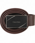 کمربند مردانه چرم طبیعی سگک پلاکی Calvin Klein